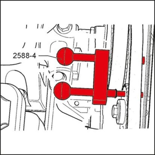 Arretierwerkzeug, Nockenwelle HAZET 2588-4 f&uuml;r AUDI VW