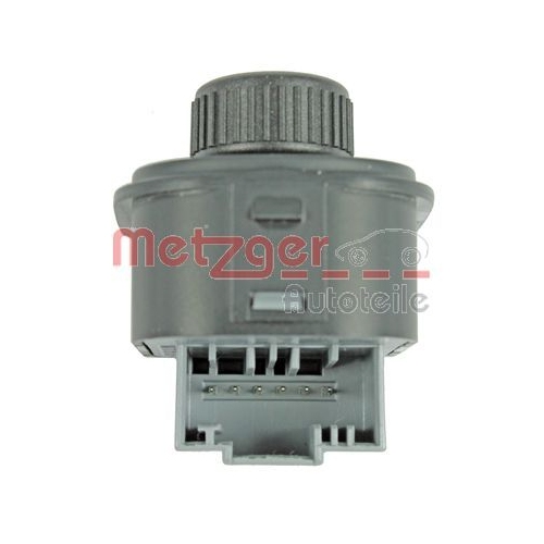 Schalter, Spiegelverstellung METZGER 0916488 GREENPARTS f&uuml;r VAG, fahrerseitig