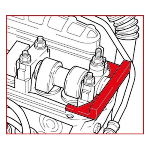 Einstelllineal, Nockenwelle KS TOOLS 400.9017 f&uuml;r AUDI SEAT SKODA VW
