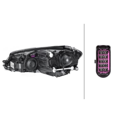 Hauptscheinwerfer HELLA 1EB 013 924-021 f&uuml;r VW VW (FAW), rechts