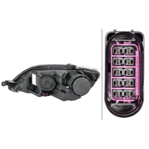 Hauptscheinwerfer HELLA 1EE 009 948-061 f&uuml;r VW, rechts