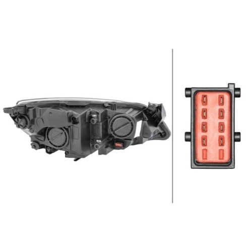 Hauptscheinwerfer HELLA 1EG 010 011-611 f&uuml;r OPEL GENERAL MOTORS, links