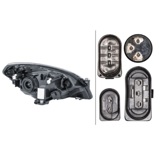 Hauptscheinwerfer HELLA 1EJ 010 672-011 f&uuml;r SKODA, links
