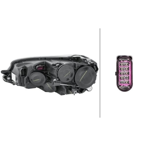 Hauptscheinwerfer HELLA 1EL 011 956-421 f&uuml;r AUDI VW VW (FAW), rechts