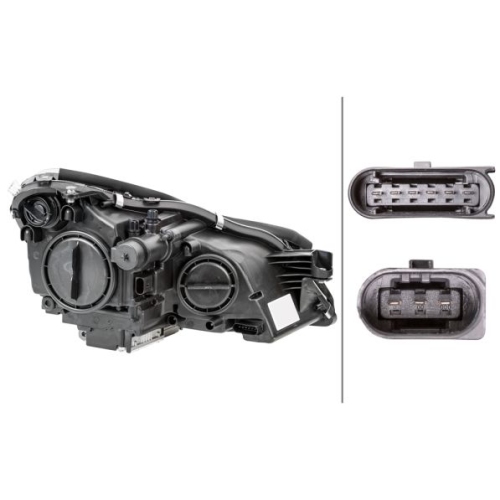 Hauptscheinwerfer HELLA 1ES 008 821-311 f&uuml;r MERCEDES-BENZ, links