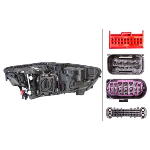 Hauptscheinwerfer HELLA 1EX 012 976-111 f&uuml;r AUDI AUDI (FAW), links