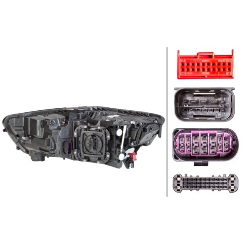 Hauptscheinwerfer HELLA 1EX 012 976-121 f&uuml;r AUDI AUDI (FAW), rechts