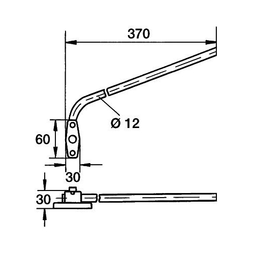 Halter, Au&szlig;enspiegel HELLA 8HG 002 211-001 f&uuml;r FIAT MERCEDES-BENZ FAUN CASE IH
