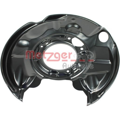Spritzblech, Bremsscheibe METZGER 6115005 f&uuml;r MERCEDES-BENZ, Hinterachse links