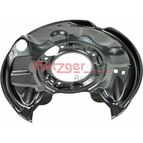 Spritzblech, Bremsscheibe METZGER 6115006 f&uuml;r MERCEDES-BENZ, Hinterachse rechts