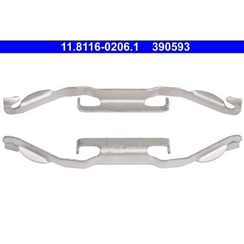 Feder, Bremssattel ATE 11.8116-0206.1 f&uuml;r BMW FORD VOLVO LAND ROVER, Hinterachse