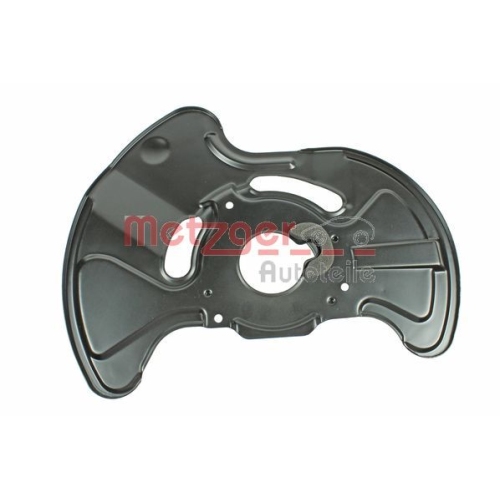 Spritzblech, Bremsscheibe METZGER 6115014 f&uuml;r MERCEDES-BENZ, Vorderachse rechts