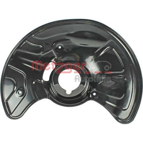 Spritzblech, Bremsscheibe METZGER 6115016 f&uuml;r MERCEDES-BENZ, Vorderachse rechts