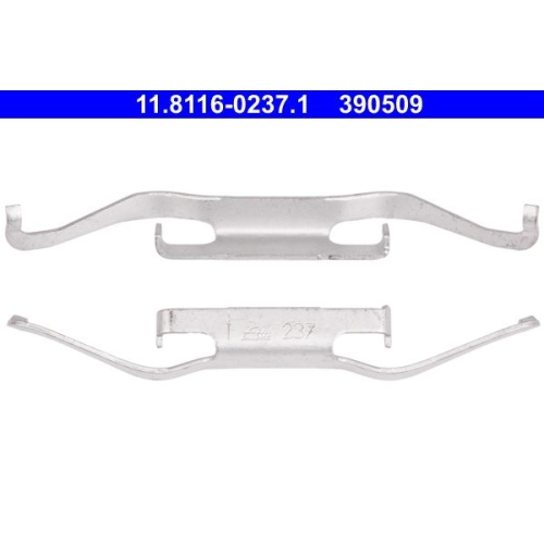 Feder, Bremssattel ATE 11.8116-0237.1 f&uuml;r CITRO&Euml;N FIAT PEUGEOT VAG, Vorderachse