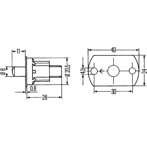 Schalter, T&uuml;rkontakt HELLA 6ZF 003 549-001 f&uuml;r AEBI AUDI AUW&Auml;RTER DAF FORD MAN