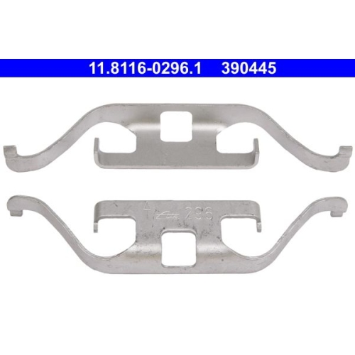 Feder, Bremssattel ATE 11.8116-0296.1 f&uuml;r BMW LAND ROVER, Hinterachse