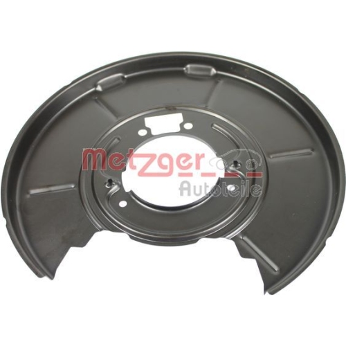 Spritzblech, Bremsscheibe METZGER 6115022 f&uuml;r BMW, Hinterachse links