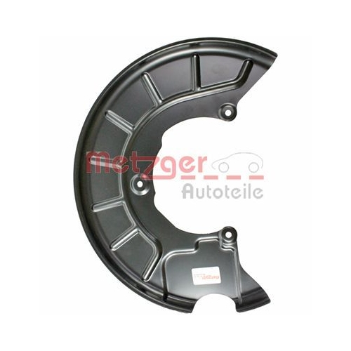 Spritzblech, Bremsscheibe METZGER 6115029 GREENPARTS f&uuml;r VAG, Vorderachse links