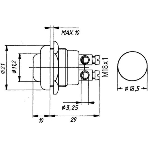 Z&uuml;nd-/Startschalter HELLA 6JF 001 571-181