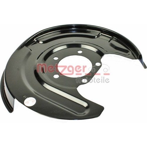 Spritzblech, Bremsscheibe METZGER 6115051 f&uuml;r VAG, Hinterachse links