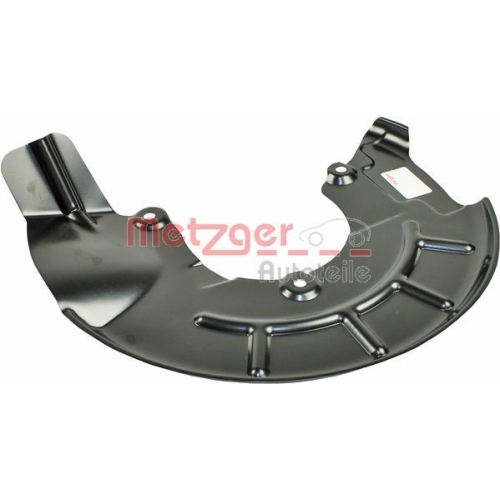 Spritzblech, Bremsscheibe METZGER 6115059 GREENPARTS f&uuml;r VAG, Vorderachse links