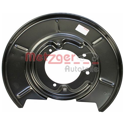 Spritzblech, Bremsscheibe METZGER 6115062 f&uuml;r BMW, Hinterachse rechts