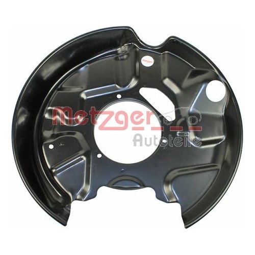 Spritzblech, Bremsscheibe METZGER 6115101 f&uuml;r MERCEDES-BENZ, Hinterachse links