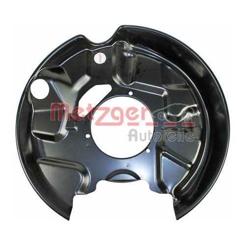 Spritzblech, Bremsscheibe METZGER 6115102 f&uuml;r MERCEDES-BENZ, Hinterachse rechts