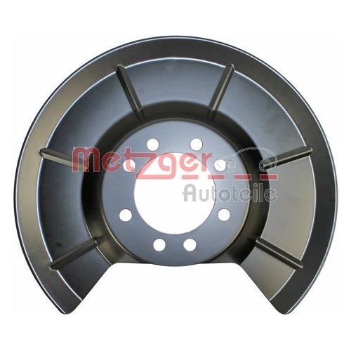 Spritzblech, Bremsscheibe METZGER 6115105 f&uuml;r FORD, Hinterachse links