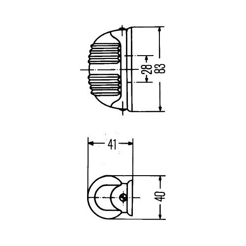 Blinkleuchte HELLA 2BA 001 227-201 f&uuml;r AUDI INTERNATIONAL HARV. K&Auml;SSBOHRER MAN