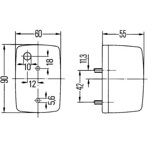Blinkleuchte HELLA 2BA 002 652-101 f&uuml;r AEBI DAF MAN MERCEDES-BENZ VOLVO FAUN VDL