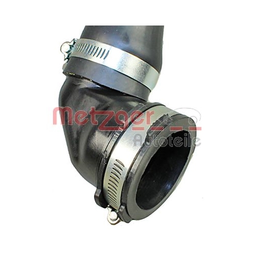 Ladeluftschlauch METZGER 2400247 f&uuml;r FORD VOLVO, Ladeluftk&uuml;hler, rechts