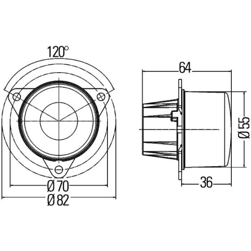 Blinkleuchte HELLA 2BA 011 172-001 f&uuml;r HAKO, vorne