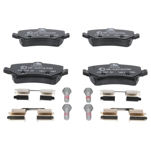 Bremsbelagsatz, Scheibenbremse ATE 13.0470-2722.2 ATE Ceramic f&uuml;r FORD VOLVO