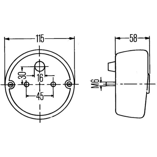 Heckleuchte HELLA 2SD 001 679-001 f&uuml;r AEBI AUDI MERCEDES-BENZ OPEL VW STEYR