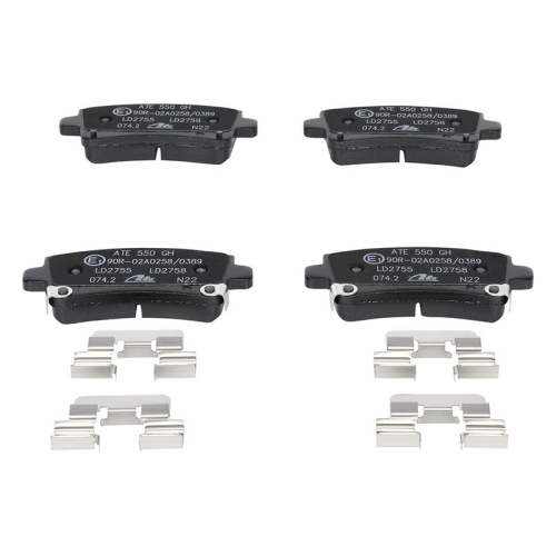 Bremsbelagsatz, Scheibenbremse ATE 13.0470-2758.2 ATE Ceramic f&uuml;r OPEL