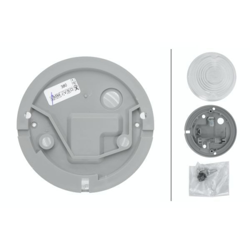 Positionsleuchte HELLA 2PF 001 259-631 f&uuml;r DAF IVECO K&Auml;SSBOHRER MAN SCANIA VOLVO