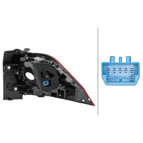 Heckleuchte HELLA 2SD 012 521-051 f&uuml;r VW, links