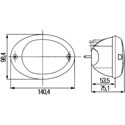 Heckleuchte HELLA 2SD 343 130-011 f&uuml;r HOLDER AGCO, links, rechts