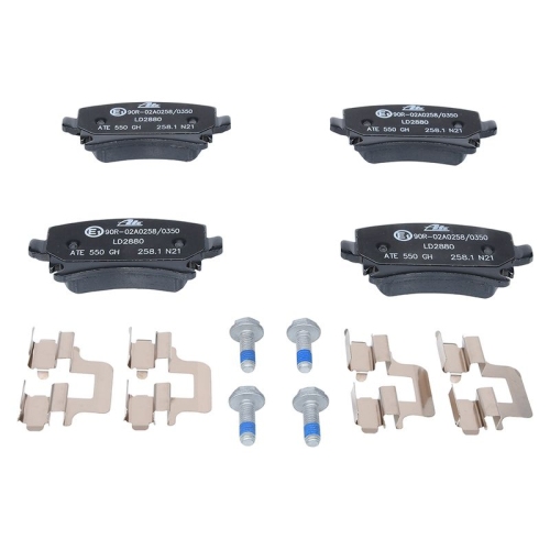 Bremsbelagsatz, Scheibenbremse ATE 13.0470-2880.2 ATE Ceramic f&uuml;r SEAT SKODA VAG