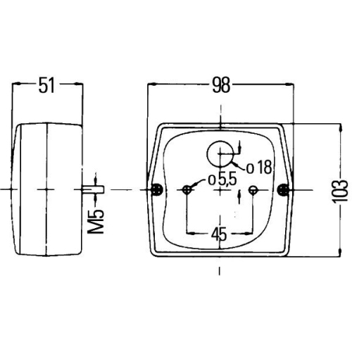 Heckleuchte HELLA 2SE 998 530-061 f&uuml;r VOLVO STILL LINDE, links, rechts