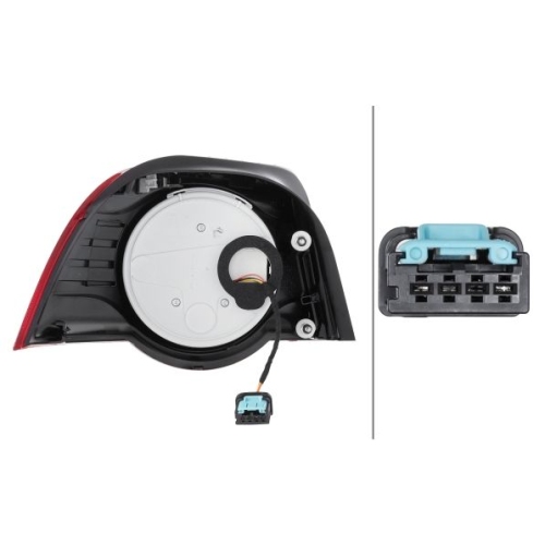 Heckleuchte HELLA 2VA 009 246-141 f&uuml;r VW, rechts