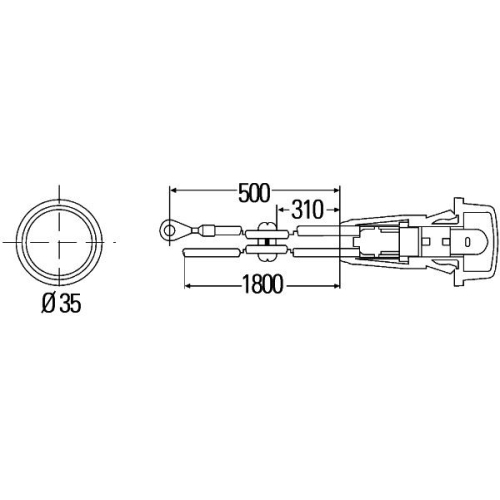 Zusatzblinkleuchte HELLA 2BM 003 563-111 f&uuml;r DAF IVECO K&Auml;SSBOHRER OPEL VAUXHALL