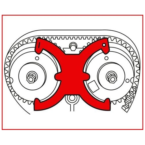 Einstellwerkzeugsatz, Steuerzeiten KS TOOLS 400.4125