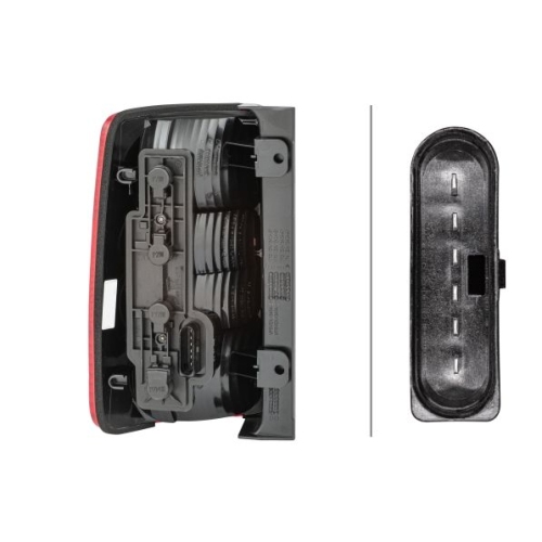 Heckleuchte HELLA 2VP 354 043-021 f&uuml;r VW, rechts, f&uuml;r Fahrzeuge mit Heckklappe