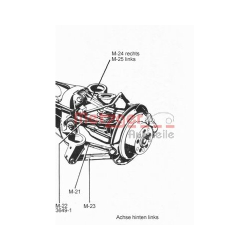 Lenker, Radaufh&auml;ngung METZGER 58048719 KIT + f&uuml;r MERCEDES-BENZ, unten, vorne