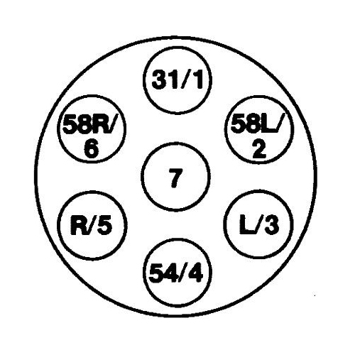 Steckdose HELLA 8JB 003 833-001 f&uuml;r AUW&Auml;RTER DAF FORD MAN MERCEDES-BENZ SCANIA
