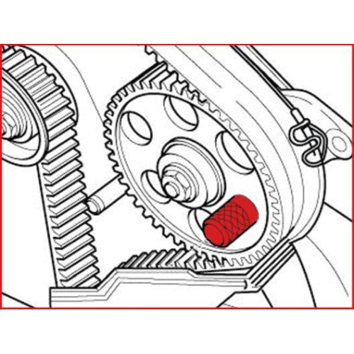 Arretierdorn, Einspritzpumpe KS TOOLS 400.9015 f&uuml;r SEAT VW