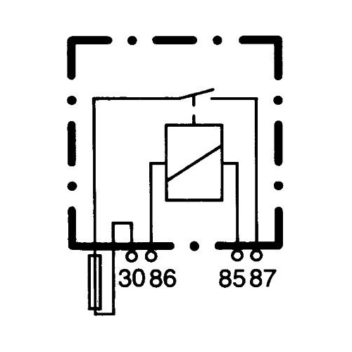 Relais, Arbeitsstrom HELLA 4RA 003 530-042 f&uuml;r VOLVO TEREX
