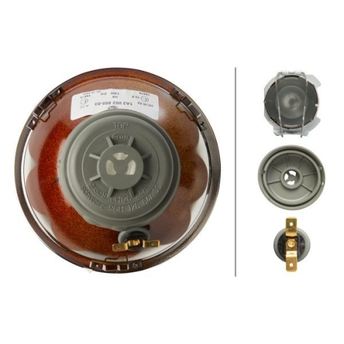 Scheinwerfereinsatz, Hauptscheinwerfer HELLA 1A3 002 850-031 f&uuml;r FIAT MACK O & K
